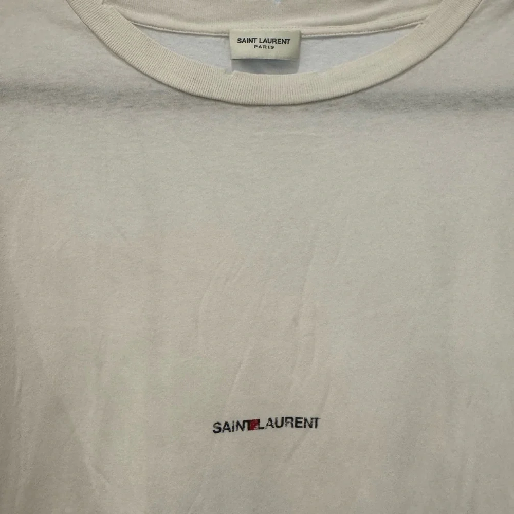 Saint Laurent light pink Short Sleeve Tee size small - Picture 3 of 4